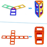 Magnetic Building Blocks Triangle Square Brick designer