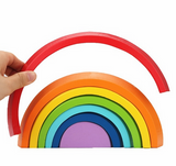 Montessori Wooden Rainbow Toy Assembly